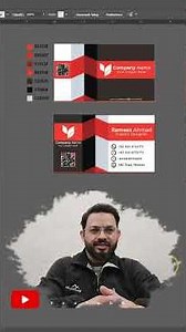 Business Card Design in Illustrator | Watch Full Video on Channel