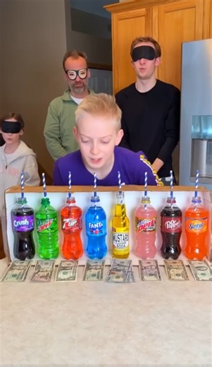 Guess the rainbow soda twist challenge