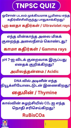 GK Question | பொது அறிவு | TNPSC GK Quiz 🔥 | Daily TNPSC Preparation #shorts #tamilgk #tnpsc #gkquiz