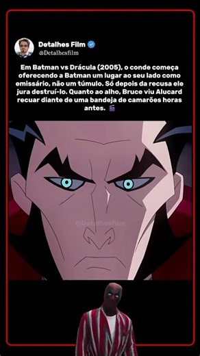 During the filming of The Batman vs. Dracula (2005), the villain avoided defeating the hero right...