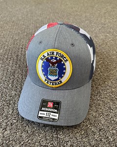 US Air Force Veteran Hat Snapback Trucker Mesh Cap Individually Handcrafted in Florida - Etsy