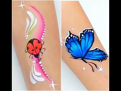 Bugs Face Paint Design by Marta Ortega