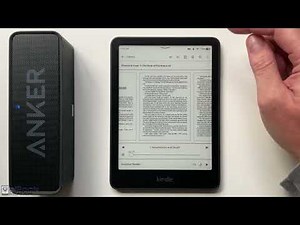 Kindle Demo of New Assistive Reader Feature - (Text-to-Speech)