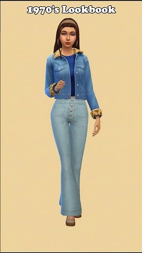 Sims 4 1970s Lookbook | No CC Retro OutfitsYouTube