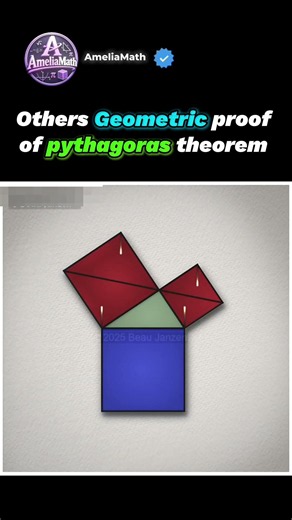 pythagoras theorem proof by geometry #mathematics #geometry