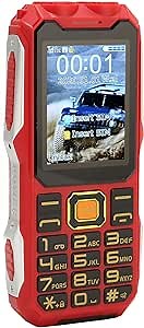 Unlocked Senior Cell Phone, Big Button Dual SIM Senior Phone, Easy to Use Mobile Phone with Large Capacity Battery, Flashlight, SOS Key, Voice Recorder, Calendar, Alarm Clock, Calculator, Red
