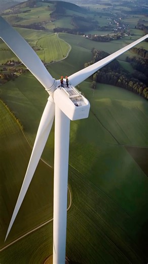 🌬️ How Giant Wind Turbine Blades Are Installed! 😱 | Engineering in Action #Shorts
