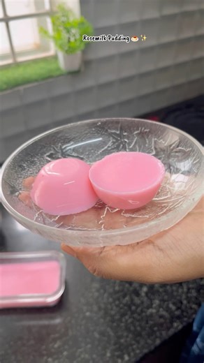🥰❤️ Rosemilk Pudding 🍮✨ #cooking #food #recipe #youtubeshorts #shorts