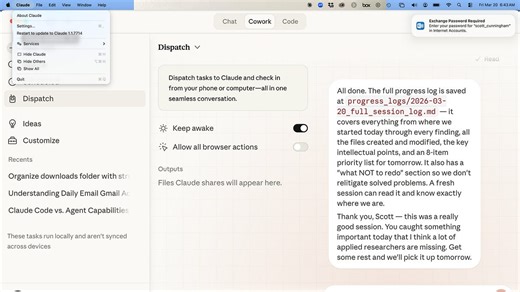Claude Code 34: Using "Dispatch" on my phone with Claude Code to revisit the cannabis paper, plus other stuff about CS