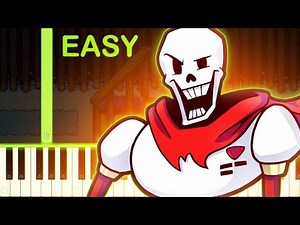 Bonetrousle | UNDERTALE - EASY Piano Tutorial