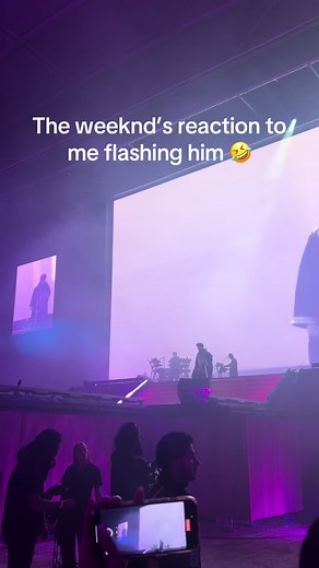 The Weeknd Concert Flashing Moment
