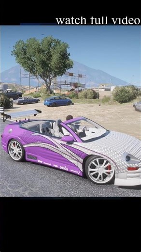 mitsubishi eclipse spyder on road of gta5 | #shorts #gta5 #gta #fyp