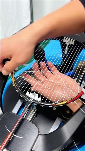 No mistakes for newbies🥰Built-in error tips #badminton #strings #newbie #sports #shorts #machine