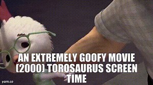 An Extremely Goofy Movie (2000) Torosaurus Screen Time