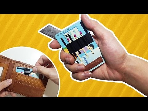 Survival Tool DIY - How to make CardSharp (Credit Card Knife) - Tutorial