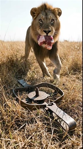 Smart Lion Outsmarts The Trap 🦁🧠