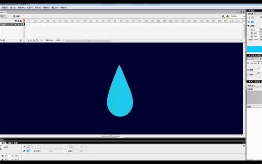 flash初级教程-09-用影片剪辑制作下雨效果