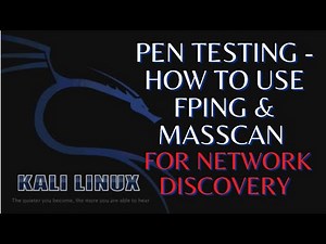 Penetration Testing - How to use fping and masscan for Network Discovery