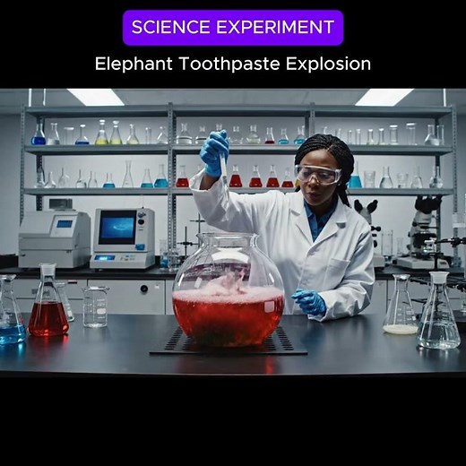 Elephant Toothpaste Explosion | Crazy Foam Science Experiment