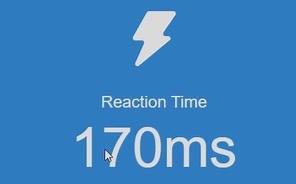 正常人类反应速度测试 human bench mark