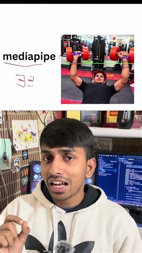 POV: You’re too lazy to count your pullups😴So I built an AI that does it for u🤖 #fitness