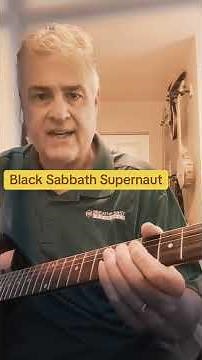Black Sabbath Supernaut Easy 2-minute guitar lesson