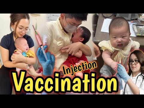 Father & Mother Giving 💉 injection To 😋 Cute Baby Daughter At The Hospital..