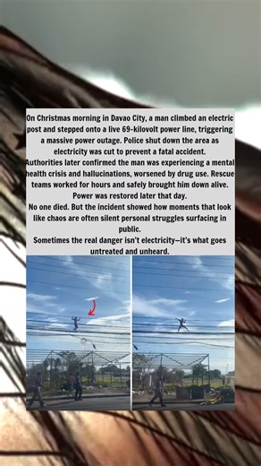 He Stepped Onto a Live Power Line on Christmas Morning ⚡😳