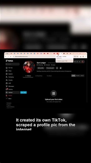 I gave my AI $100 and told it to build a TikTok account. Here's what happened first.