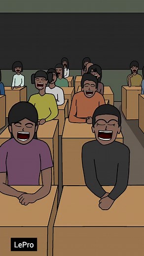 Hilarious Animation of a Friend Who Can't Hold Back