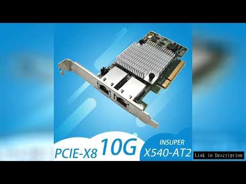 10G Double Port Ethernet Card X540-T2 PCIE-X8 X16 Nework Extend Adapter Support For Synology NAS An