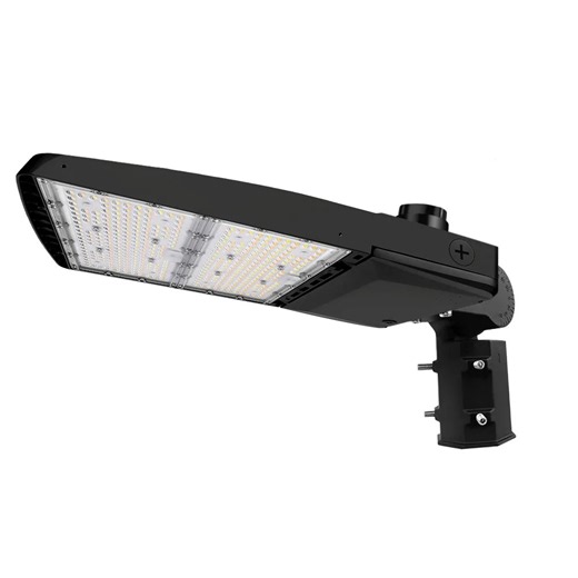 Vela III LED Parking Lot Light - Black Finish - 310W -Type IV - 46,500 Lumens - 3 CCT - 277-480V - 1000W Equal
