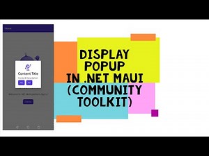 Display Popup In .NET MAUI Using Community Toolkit