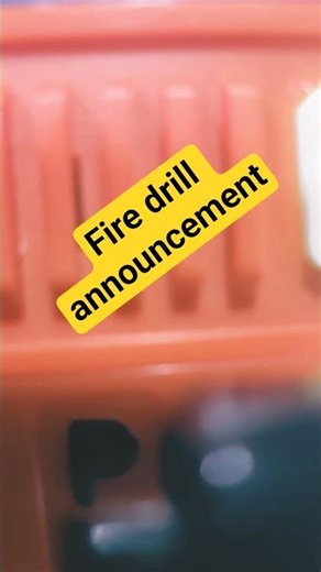 Code Red Fire Drill Announcement For My House School Game
