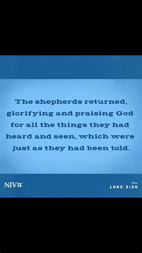 Verse of the Day: Luke 2:16-20 December 24, 2025