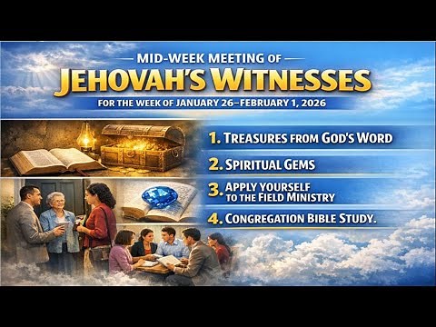 MID-WEEK MEETING OF JEHOVAH’ WITNESSES FOR THE WEEK OF JANUARY 26–FEBRUARY 1, 2026