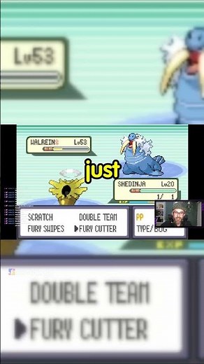 Avoiding all damage with Wonder Guard #Pokemon #Shedinja #WonderGuard #ClutchWin #Gaming
