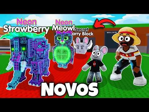 NOVA MUTAÇÃO NEON E LARRYZINHO LUCKY BLOCKS no ROUBE O BRAINROT!