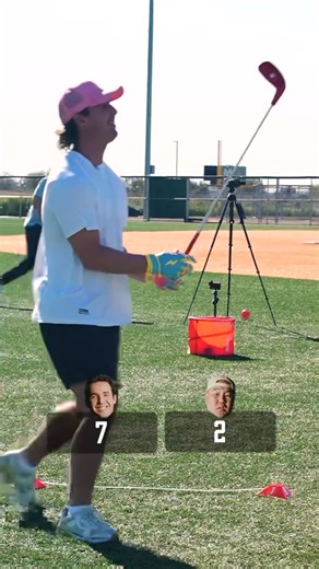 BRUCE⚡️BOLT on Instagram: "SUPER BOLT ’26 — Golf Challenge ⛳️⚡️ Touch. Precision. Control. ⛳ Bucket golf 🏌️ Fungo golf 🎯 Chipping challenge @esim3400 vs @coach.rac"