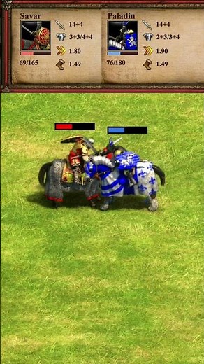 Savar vs Paladin (AoE2) #Shorts