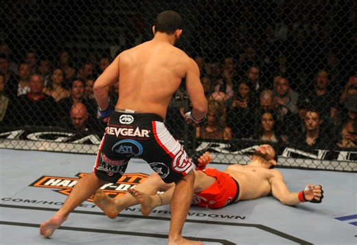 Johny Hendricks' epic 12-second KO made punch-drunk wrestler go after referee