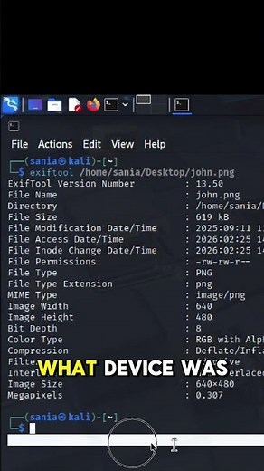What is exiftool? Cyber security tool exiftool #feedshorts #fypage #kali #exiftool #termux #tutorial