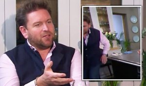 James Martin leaves the kitchen to get some butter