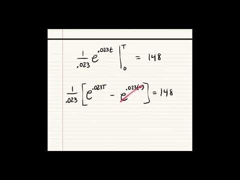 Integration Application - Exponential Increases in Consumption