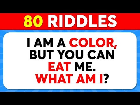 Only a Genius Can Solve These 80 Riddles 🧠✅🧩 Brain Teasers & Riddle Quiz