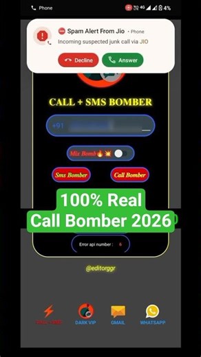 Unlimited Call Bomber App / Unlimited Call Prank Kaise Karen Dost Ke Sath / 2026 Call Bomber Frank