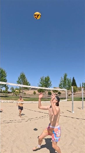 Amazing Sand Spikes and Crazy Saves in Beach Volleyball Match 😎