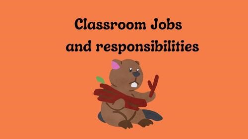 Classroom Jobs and Responsibilities.