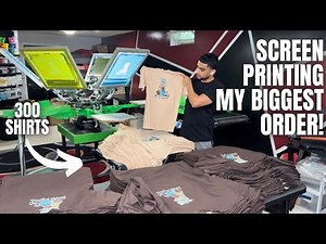 Screen Printing My Biggest Order...