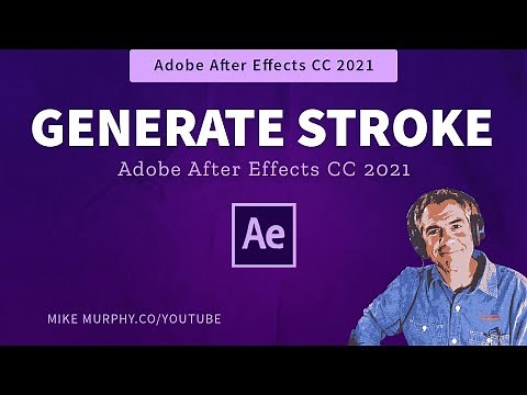 After Effects: How To Use Generate Stroke Effect
